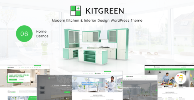 KitGreen - Modern Kitchen & Interior Design WordPress Theme
