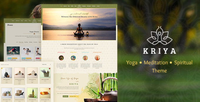 Kriya Yoga - Health & Yoga WordPress Theme