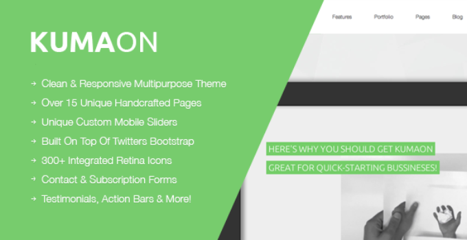 KUMAON, Clean Multipurpose WordPress Theme