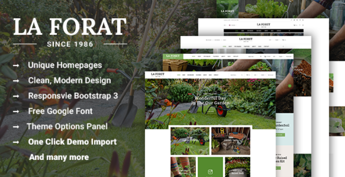 LaForat - Gardening and Landscaping WordPress Theme