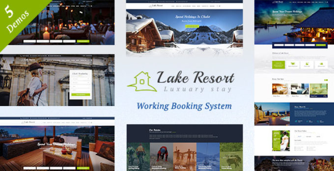 Lake Resort : Resort and Hotel WordPress Theme