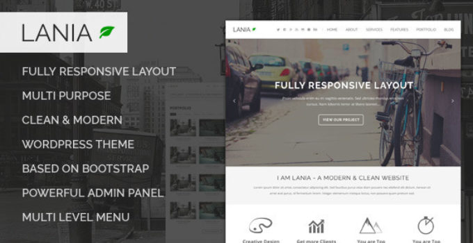 Lania - MultiPurpose WordPress Theme
