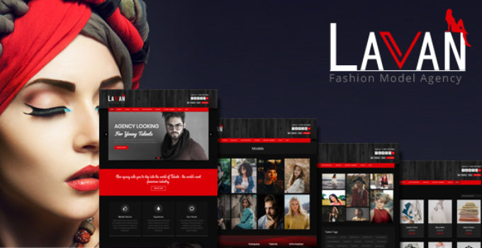 Lavan - Fashion Model Agency WordPress CMS Theme