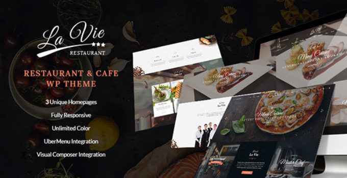 Lavie Restaurant - Bar & Cafe Responsive WordPress Theme
