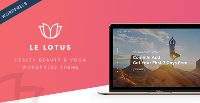 Le Lotus - Health Beauty and Yoga WordPress Theme
