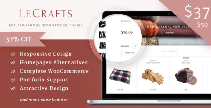 LeCrafts - WooCommerce Marketplace Themes