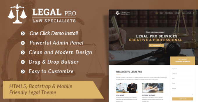 Legal Pro - Law/Legal Business WordPress Theme