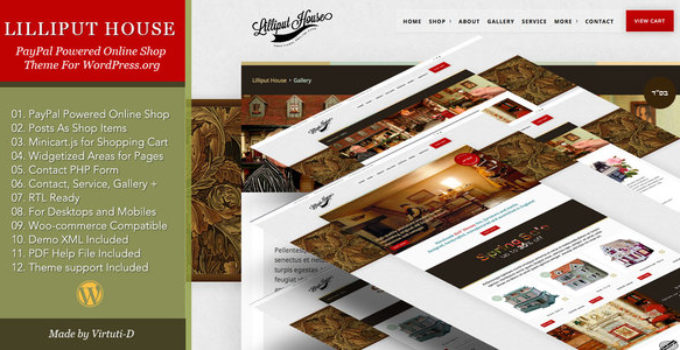 Lilliput House–Traditional Style WP Theme for Online Shop + RTL