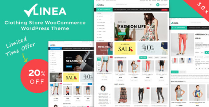 Linea - Clothing Store WooCommerce WordPress Theme
