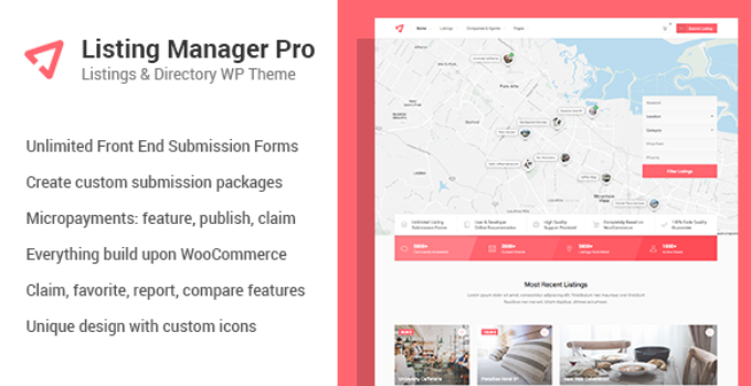 Listing Manager Pro - Directory Theme for WooCommerce