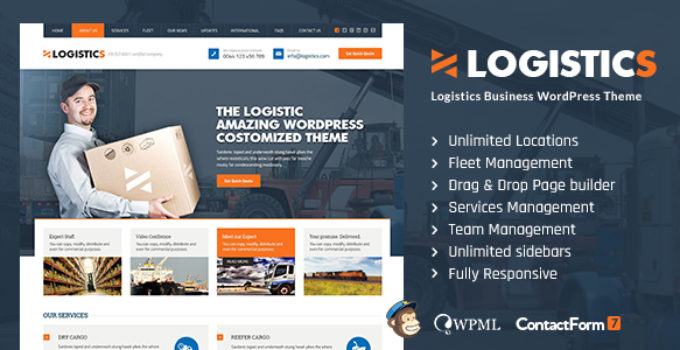 Logistics | Transportation Warehousing WP Theme