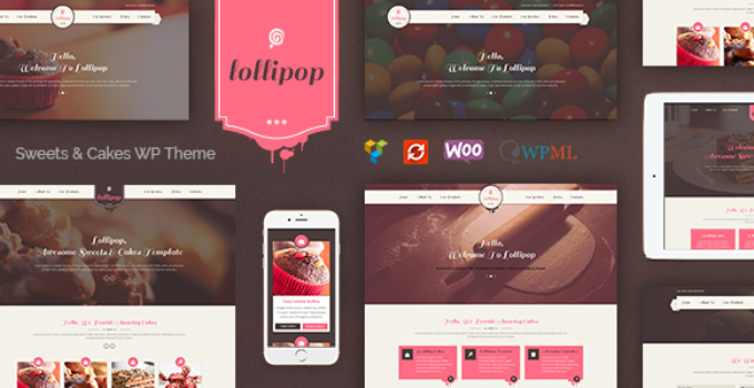 Lollipop - Awesome Sweets & Cakes Responsive WordPress Theme