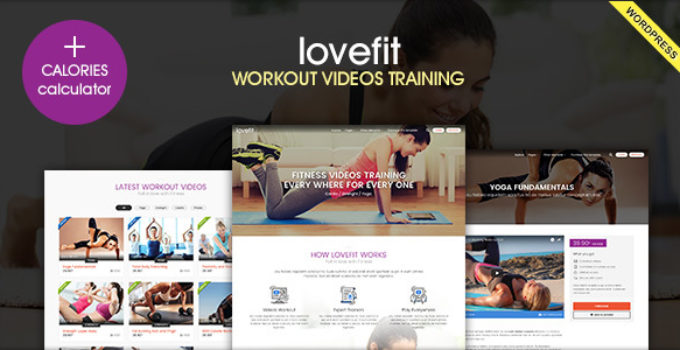 LOVEFIT - Fitness Video Training WordPress Theme