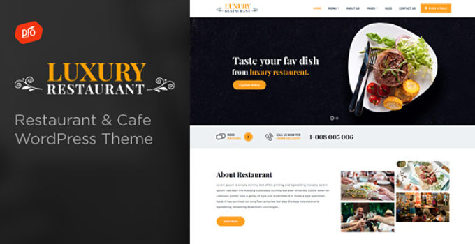 Luxury - Restaurant & Cafe Theme