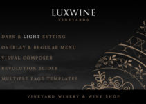 Luxwine - Wine WordPress Theme