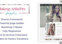 MakeUp Artist Pro - MakeUp Artist, Beauty and Hair Stylist WordPress Theme