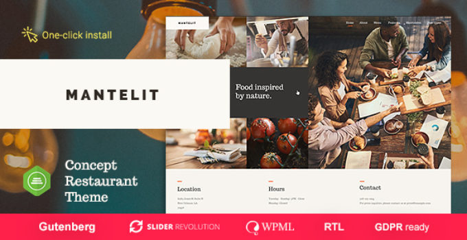 Mantelit - Restaurant WordPress Theme