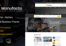 Manufacto Factory & Industrial WordPress Theme