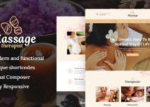 Massage Therapist and Spa Salon WordPress Theme