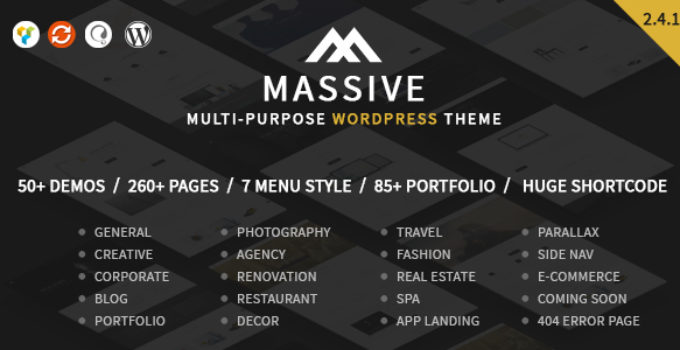 Massive - Responsive Multi-Purpose WordPress Theme