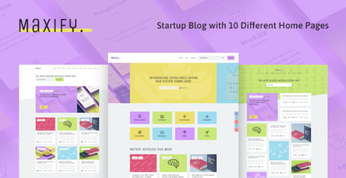 Maxify | Startup & Business Blog WordPress Theme