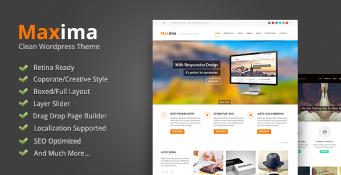Maxima - Retina Ready WordPress Theme