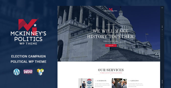 MCKinney's Politics | Elections Campaign & Political WordPress Theme