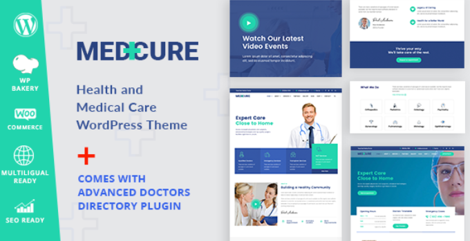 Medcure - Health and Medical Care WordPress Theme