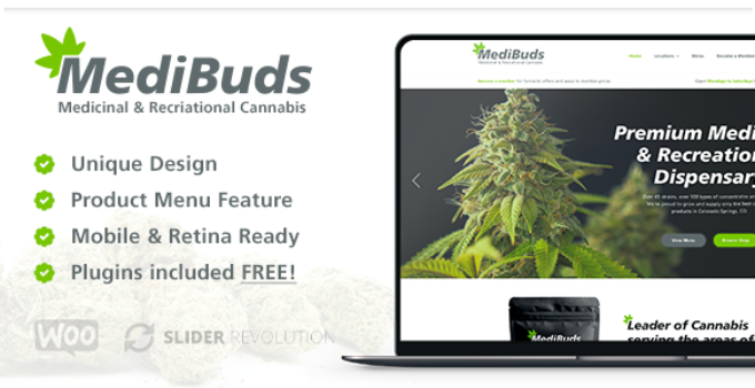 Medibuds - Medical Marijuana Dispensary WordPress Theme