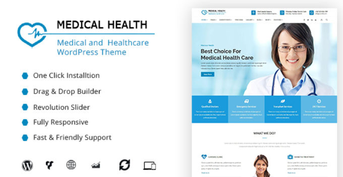 MedicalHealth - Medical, Clinic, Healthcare WordPress Theme