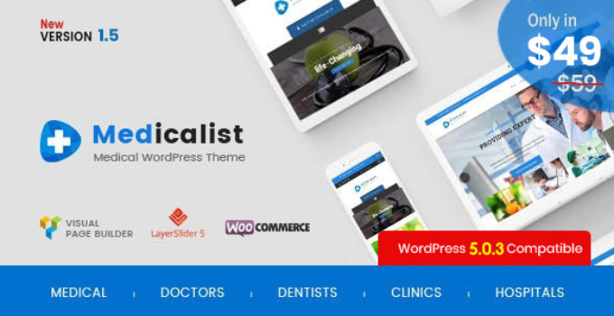 Medicalist - An All-in-One WP Medical Theme with Appointment and Blood Donation System