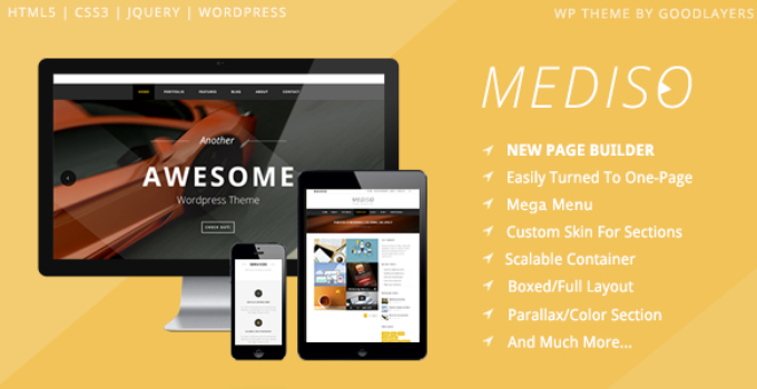 Mediso - Corporate / One-Page / Blogging WP Theme