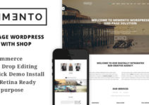 Memento - One Page and Multi Page WordPress Theme With WooCommerce - A Creative Shop Theme