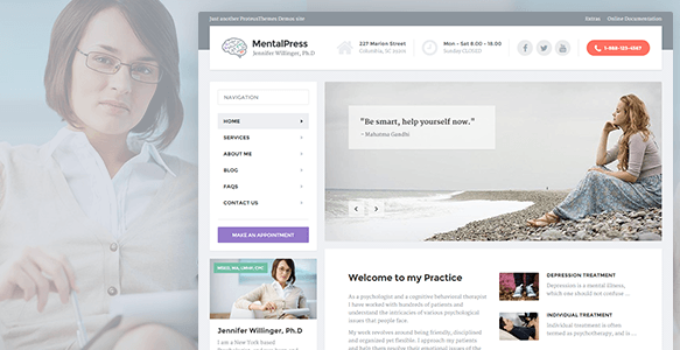 MentalPress - WP Theme for your Medical or Psychology Website.