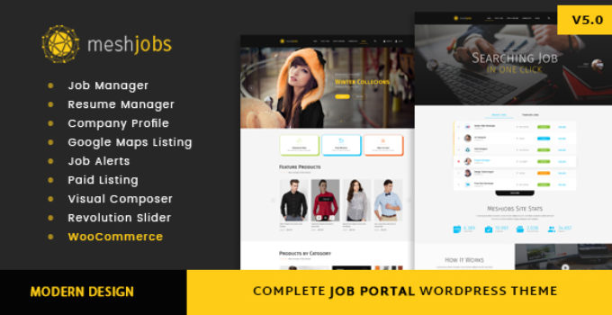 MeshJobs - A Complete Job Portal WordPress Theme