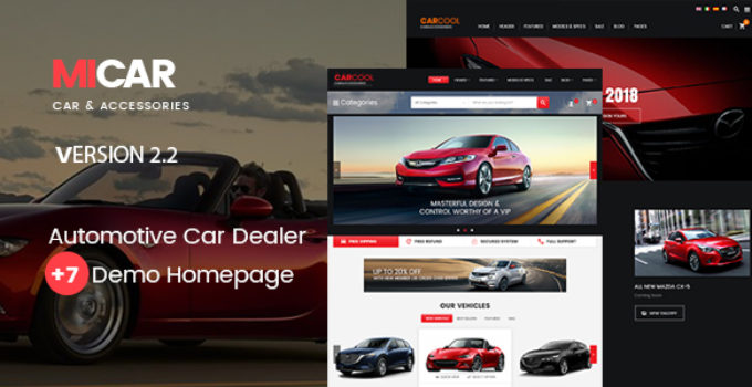 Micar - Auto Dealer RTL WooCommerce WordPress for Car and Moto Theme