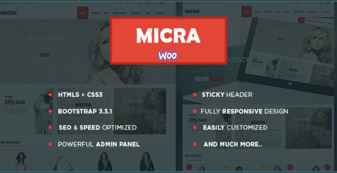 Micra - Multipurpose Responsive WooCommerce WordPress Theme