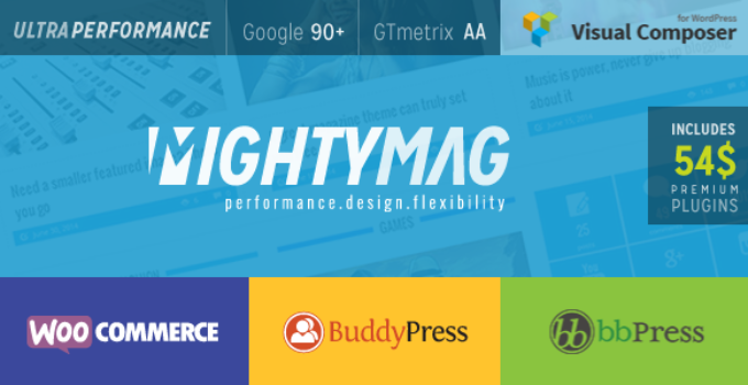 MightyMag - Magazine, Shop, Community WP Theme