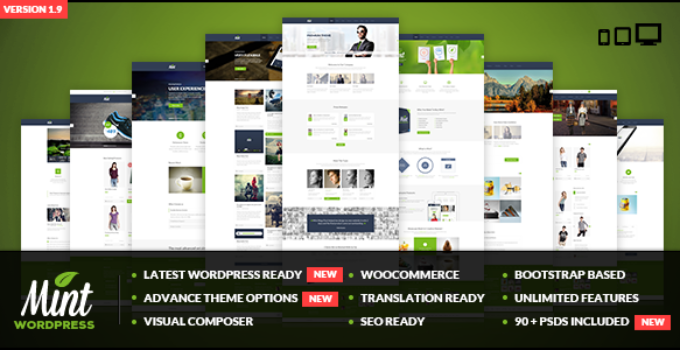 Mint - Responsive Multi-Purpose WordPress Theme