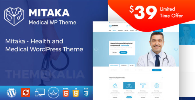 Mitaka - Health and Medical WordPress Theme