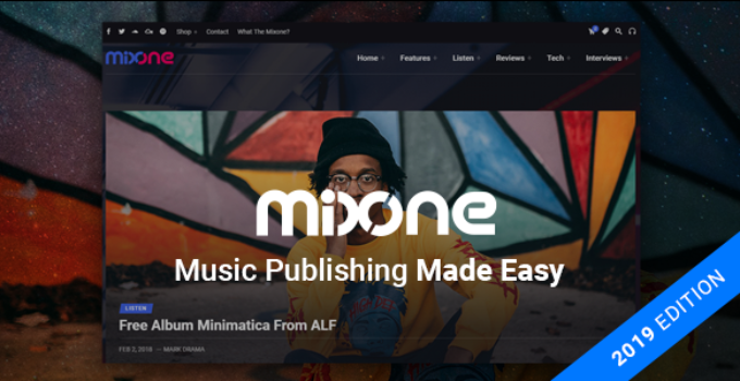 Mixone - WordPress Music Magazine With Continuous Music Playback