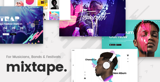 Mixtape - Music Theme for Artists, Bands, and Festivals