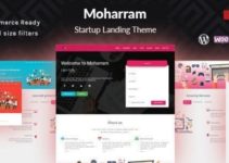 Moharram - Material Design Startup Landing WordPress Theme