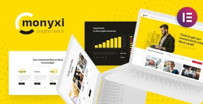 Monyxi | Cryptocurrency Trading Business Coach WordPress Theme