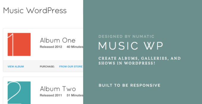 Music Wordpress Template - For Musicians / Artists
