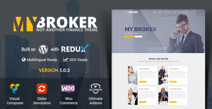My Broker - Consulting Business and Finance WordPress Theme