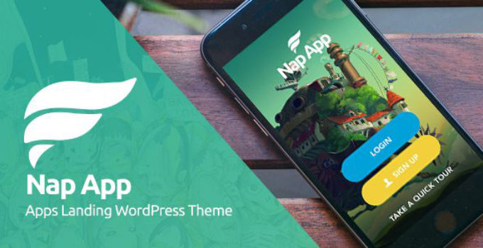 NapApp - WordPress App Landing Page