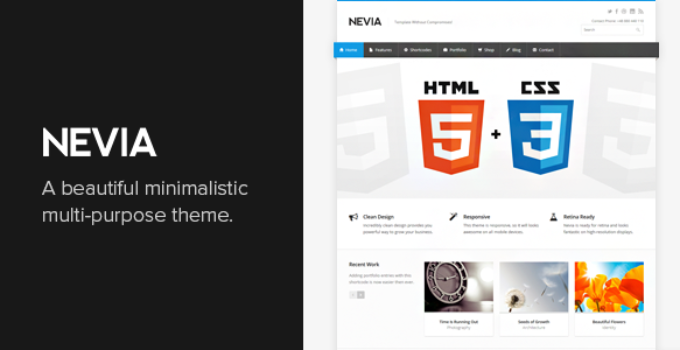 Nevia - Responsive Multi-Purpose WordPress Theme