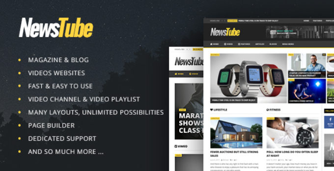NewsTube - Magazine Blog & Video