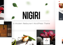 Nigiri - A Modern Restaurant WordPress Theme